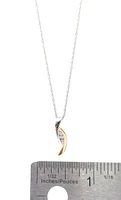 Two-Tone Diamond Pendant