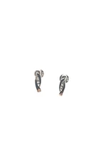 10K White Gold 0.06cttw Diamond Earrings