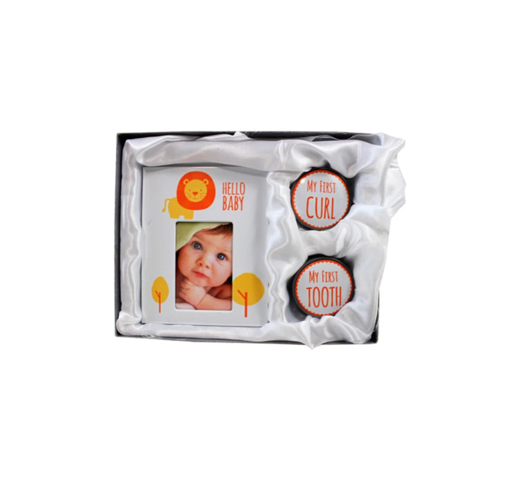 2x3" Lion Baby Frame with 1st Tooth and Curl