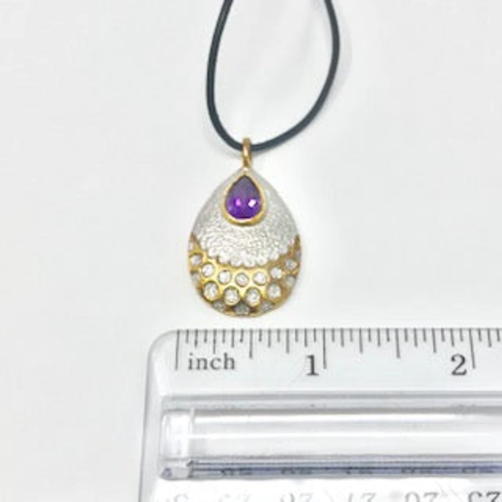 Silver Amethyst Pendant