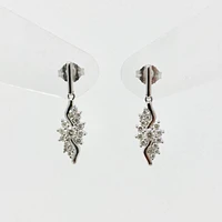 10K White Gold 0.50cttw Diamond Earrings