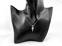 Sterling Silver 0.15cttw Canadian Diamond Pendant, 18"