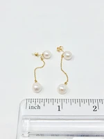 Cultured Pearl Dangle Earrings