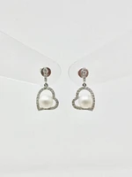 PEARL AND DIAMOND EARRINGS