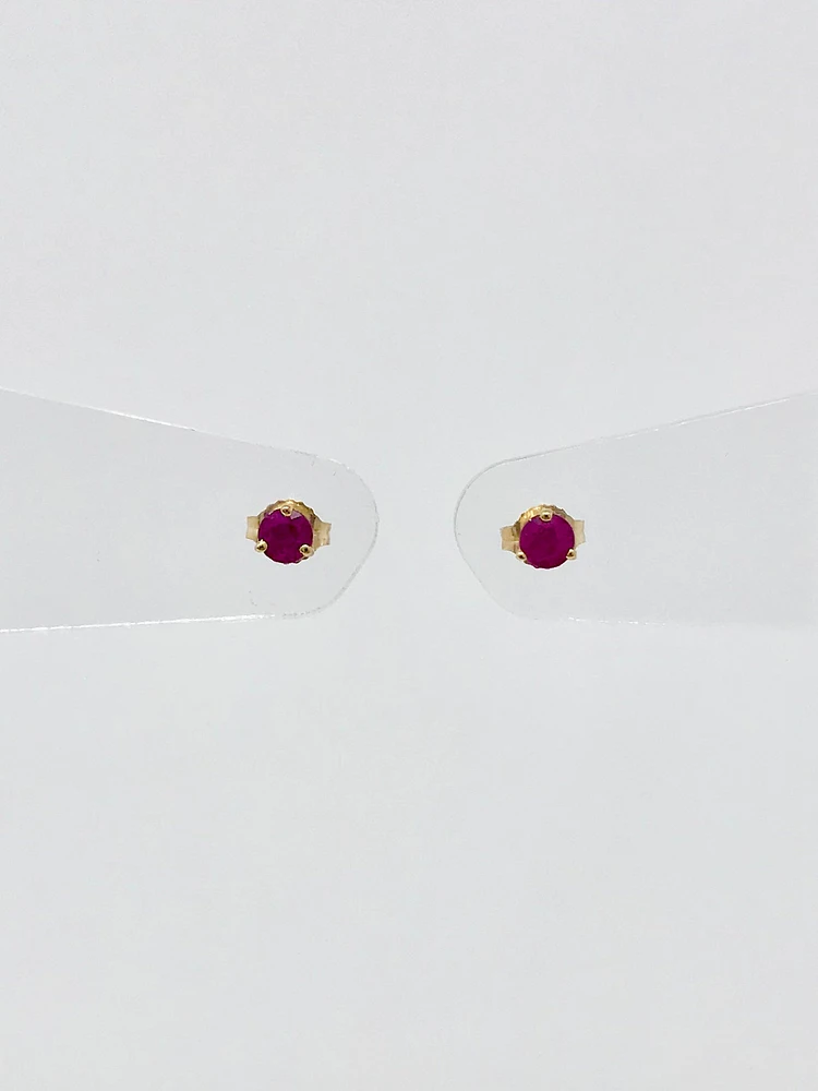 Ruby Stud Earrings