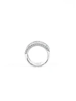 10K White Gold 2.00cttw Diamond Pavé Ring-Size 6.5