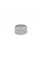 10K White Gold 2.00cttw Diamond Pavé Ring-Size 6.5