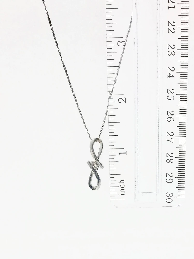 Silver and Diamond Necklace