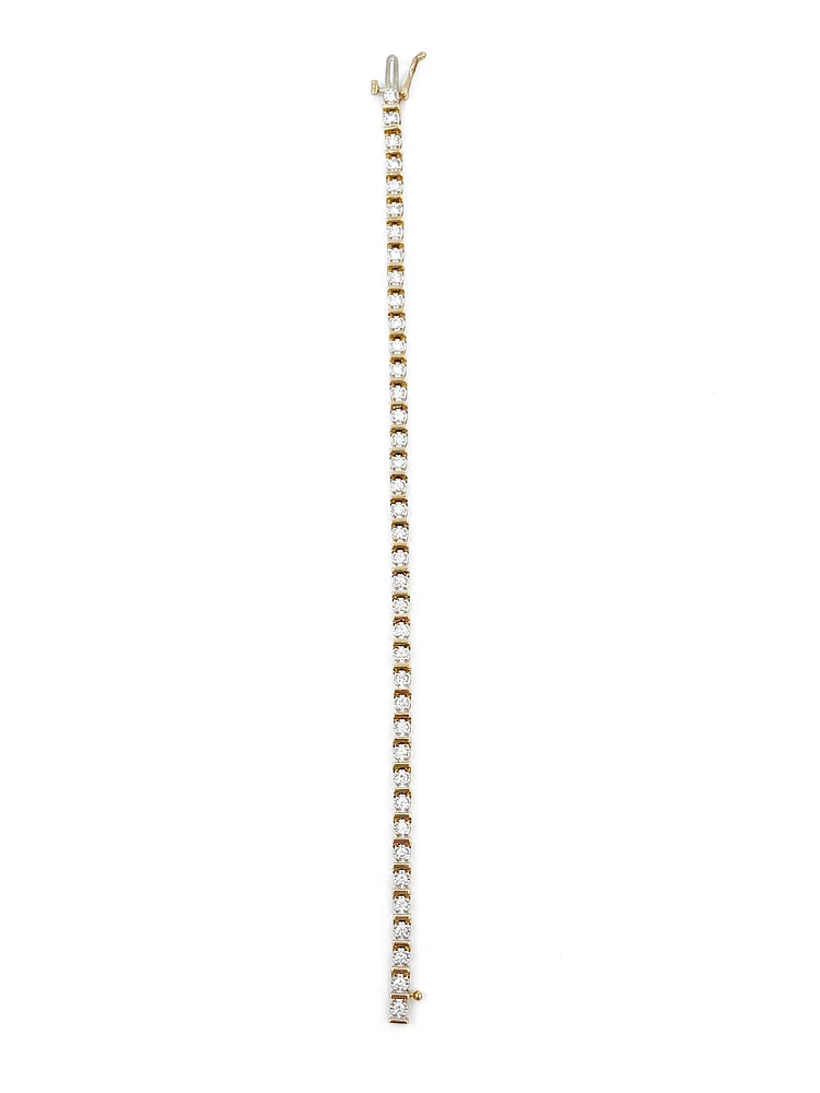 10K Yellow Gold 1.50cttw Diamond Tennis Bracelet, 7" - Yellow Gold