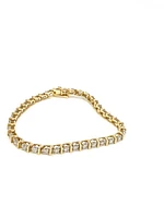 10K Yellow Gold 2.00cttw Diamond Tennis Bracelet, 7"