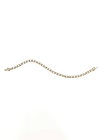 10K Yellow Gold 2.00cttw Diamond Tennis Bracelet, 7"