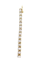 10K Yellow Gold 2.00cttw Diamond Tennis Bracelet, 7"