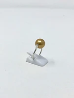 18K White Gold South Sea Pearl and Diamond Ring - Size 6.5