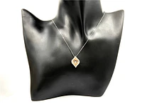 10K Rose Gold 0.20cttw Diamond Pendant, 18"