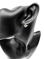 10K White & Yellow Gold 0.25cttw Diamond Stud/Dangle/Drop Earrings