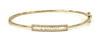 14K Yellow Gold 0.45cttw Diamond Bangle