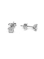 14K White Gold 0.50cttw Canadian Diamond Earrings