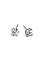 14K White Gold 0.50cttw Canadian Diamond Earrings