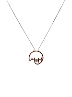 Diamond "Mom" Pendant
