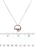 Diamond "Mom" Pendant