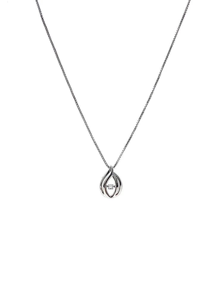 Diamond Silver Necklace