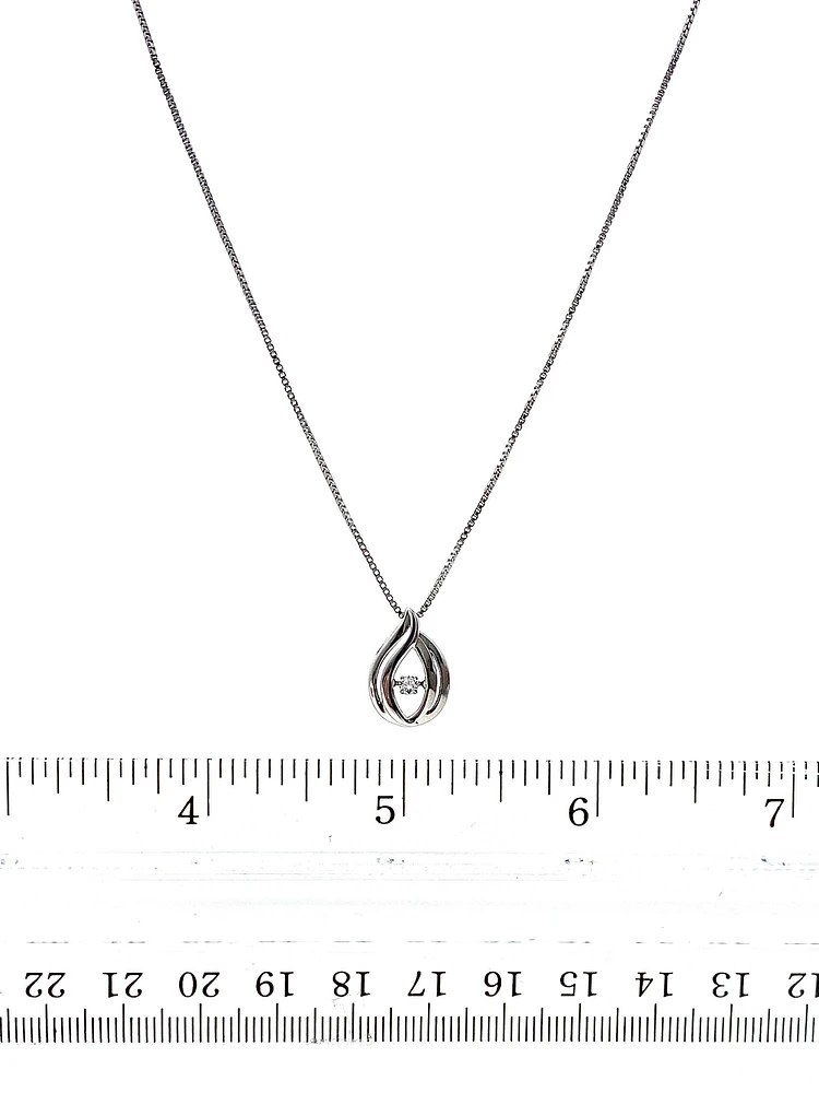 Diamond Silver Necklace