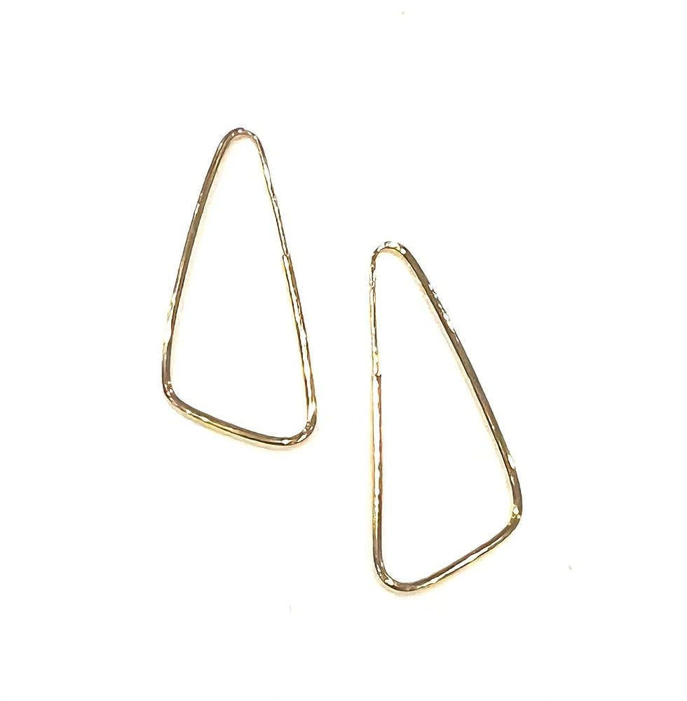 10K Yellow Gold 35mm Earrings