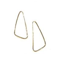 10K Yellow Gold 35mm Earrings