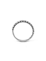 10K White Gold 0.56cttw Genuine White Topaz  Ring, size 6.5