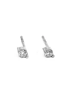 10K White Gold 0.15cttw Diamond Stud Earrings