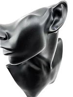 10K White Gold 0.60cttw Genuine Sapphire Stud Earrings