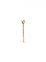 10K Rose Gold 0.30cttw Canadian Diamond Ring, Size 6.5