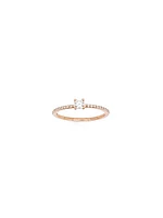 10K Rose Gold 0.30cttw Canadian Diamond Ring, Size 6.5