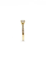 14K Yellow Gold 0.70cttw Canadian Diamond Engagement Ring, size 6.5