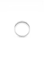 14K White Gold 1.00cttw Princess Cut Diamond Channel Anniversary Band, 6.5 - /