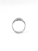 10K White Gold Gents 0.30cttw Canadian Diamond Ring, size 10