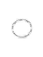 10K White Gold 0.30cttw Baguette Cut Diamond Ring, size 6.5