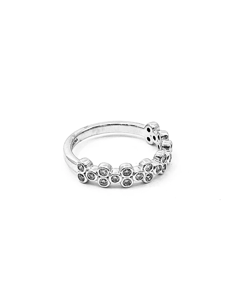 10K White Gold 0.35cttw Diamond Ring, size 6.5