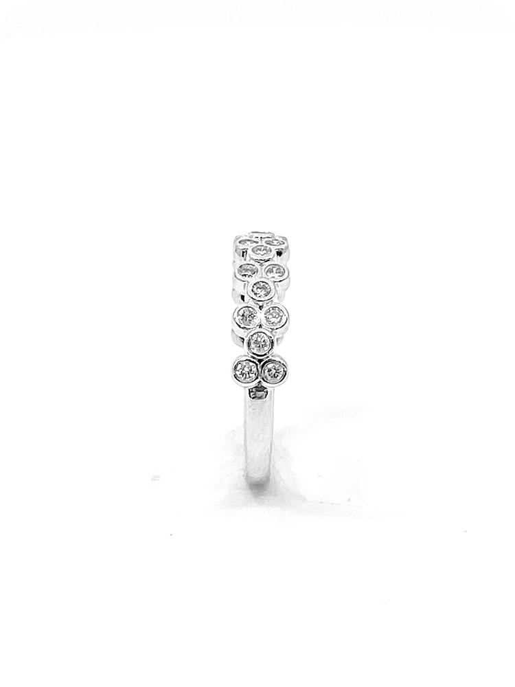10K White Gold 0.35cttw Diamond Ring, size 6.5