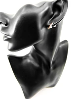 10K White & Rose Gold 0.25cttw Diamond Dangle/Drop Earrings