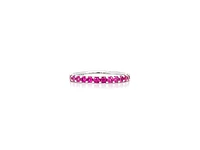 10K White Gold 0.56cttw Created Ruby Ring, size 6.5