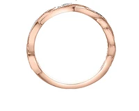 10K Rose Gold 0.095cttw Diamond Ring, size 6.5