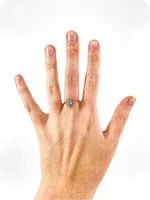 10K Rose Gold 1.20cttw Genuine Oval Cut Blue Zircon and 0.09cttw Diamond Halo Ring, size 7