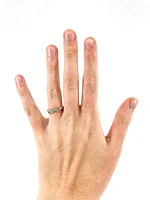 10K White Gold 0.30cttw Diamond Crown Ring, size 6.5