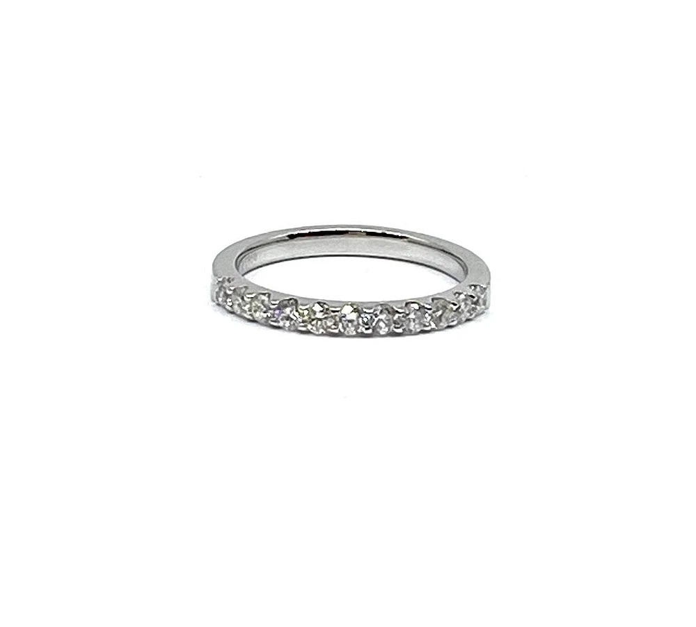 Platinum 0.50cttw Diamond Wedding Band, size 7