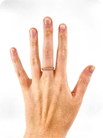 10K Rose Gold 0.50cttw Crown Diamond Ring - Size 6.75