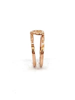 10K Rose Gold Heart Ring, size 6.5