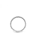 10K White Gold0.27cttw Diamond Ring/Band, size 6.5