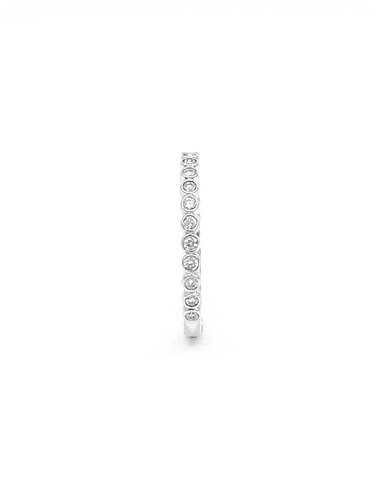 10K White Gold0.27cttw Diamond Ring/Band, size 6.5