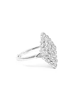 10K White Gold 1.00cttw Diamond Ring, size 6.5